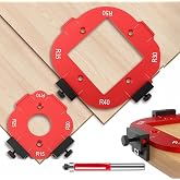 2 x R10-R50 Router Milling Template with Flush Cut Bit, 4 in 1 Router Template for DIY Wood Radio Jig
