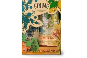 Estuche - Gin MG + Vaso - Ginebra, London Dry Gin , 40% Volumen de Alcohol, 70 cl