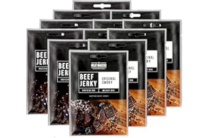 ‎THE MEAT MAKERS The Meat Makers - Original Smoky Beef Jerky Snack 300g (12x25g) - Getrocknetes Rindfleisch Beef Jerky Trocken Fleisch Trockenfleisch für Menschen