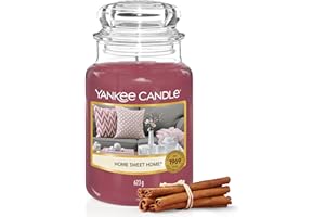‎YANKEE CANDLE Yankee Candle Duftkerze im Glas (groß) | Home Sweet Home | Brenndauer bis zu 150 Stunden | Perfekte Geschenke für Frauen
