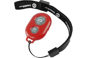 Bluetooth Remote Control von CamKix - Wireless Remote für Smartphones - Geeignet für Kamera-Auslöser für Fotos und Selfies - Kompatibel mit Apple IOS und Android / iPhone / iPad / Samsung Galaxy / und anderen Handys und Tablets / Ebenfalls im Lieferumfang enthalten CamKix Einstellbare Handschlaufe