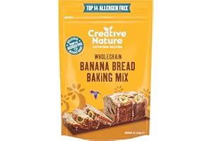 Creative Nature Gluten Free Cake Mix | Banana Bread | Top 14 Allergens Free Baking Mix | Gluten Free, Nut Free, Dairy Free & 100% Allergen Free | 250g