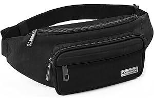 MYCARBON Riñonera de Gran Capacidad Cinturón de Algodón Transpirable Senderismo Bolsa de Cintura Viaje Resistente al Agua Mochila para Deportes al Aire Libre Camping Escalada Vacaciones Festival