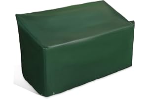 FiNeWaY 3 Seater Garden Bench Cover – Heavy Duty Outdoor Seat Cover – Waterproof, Tear Resistant, UV Stabilised, Windproof, All Season Patio Furniture Cover with Tie Cords (162 x 66 x 89cm)