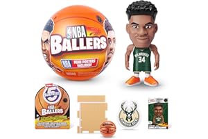 5 Surprise NBA Ballers by ZURU Surprise Unboxing Basketball kolekcjonerska zabawka sportowa dla chłopców (pojedyncza kapsułka)