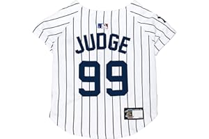PETS FIRST MLBPA DOG JERSEY - AARON JUDGE #99 Pet Jersey - MLB New York Yankees Mesh Jersey, Medium