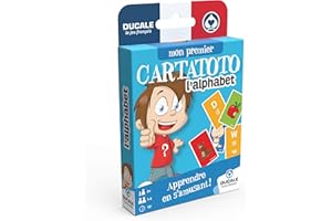 La Ducale- Cartatoto Jeu de Cartes éducatif-Apprendre Les Lettres de l'alphabet, 10006522