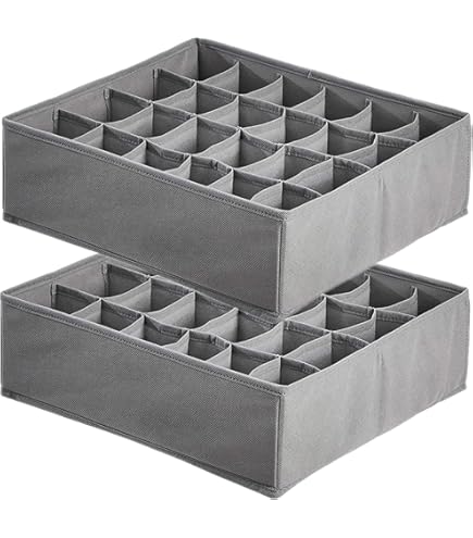 Organizer Legno Per Calzini E Biancheria - 20 Scomparti 33x27x5 Cm - Foto 8