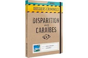 PLATONIA GAMES Dossiers Criminels - Disparition Aux Caraïbes : John Leblanc Est Porté Disparu - Jeu de Societe Escape Game - Jeu d’Enquête Immersif et Collaboratif, 1-6 Joueurs