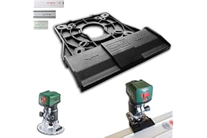 SLE ENGINEERING Profesjonalny adapter szyny prowadzącej Bosch AdvancedTrimRouter 18V-8 do Makita/Bosch/Festool szyna prowadząca, router, adapter do frezowania krawędzi