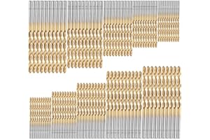 FREE WOLF 100 Pcs Forets hélicoïdaux, HSS or cobalt pour perceuses métriques à haute vitesse 1mm/1.5mm/2mm/2.5mm/3mm, Forets HSS titanium Micro Drill Forets Bits métrique HSS haute vitesse en acier