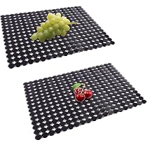 LABRIMP 2 Stück Abtropfmatte Für Spüle – Rutschfeste Gummi Matte 30x30 Cm, Leicht Zu Reinigen