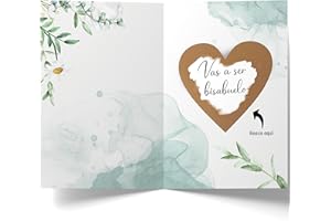 Cheerset Tarjeta Rasca Anunciar Embarazo Vas a ser Bisabuelo con sobre (Bisabuelo)