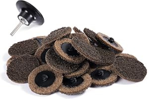 S SATC SATC 25PCS Quick Change Roll Lock Disc, 2 Inch Sanding Discs Surface Conditioning Disc for Die Grinder Surface Prep Strip Grind Polish Burr Finish Rust Paint Removal (Coarse)