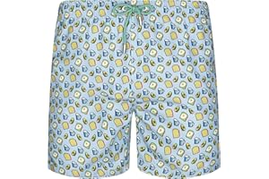 Blue coast yachting Costume da Bagno per Bambino e Padre Misto Stampato e Asciugatura Rapida