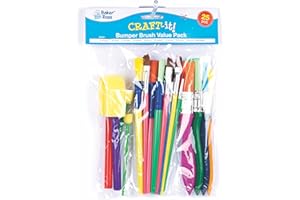 Baker Ross Pack ahorro de pinceles (Pack de 25)