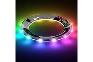 TOSY Flying Ring - 16 milioni di colori RGB o 12 LED, luminoso, modalità smarrimento, accensione automatica, impermeabile, frisbee leggero, regalo di compleanno e di Natale per ragazzo/ragazza/bambino