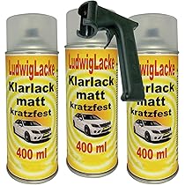 LudwigLacke 3x Lackspray Schwarz Matt 400 Ml – Inklusive Spraydosenhandgriff – Für Metall, Holz, Kunststoff