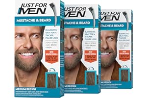 Just for Men Brush w kolorze żelu Mustache & Beard Medium Brown M-35 1 zestaw (Pac...