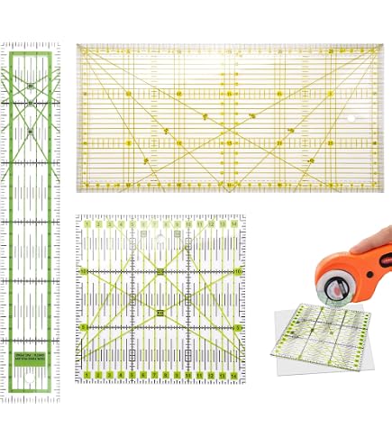 Quilter's Rule Quick Quarter QR-QQ2, Guida Per Patchwork 30,5 Cm, Acrilico, Per Triangoli E Blocchi Flying Geese