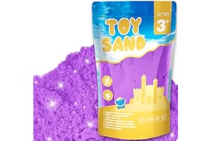 NiToy 1kg Magic Sand für Kinder, Nachfüllpackung für sensorisches Sandkastenspielzeug, ideal für kreatives Indoor-Sandspiel (Violett)