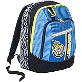 Zaino scuola advanced SEVEN - TRIBAL BOY - Moschettone amovibile - Blu - 30 LT - inserti rifrangenti