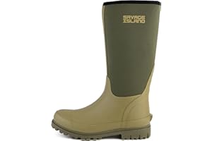 Savage Island Women's Neoprene Insulated Rubber Wellington Boots Warm Lined Fully Knee High Waterproof Wellies