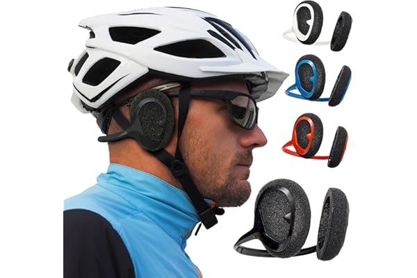 Windfree Casque Antibruit pour Sport - Casque Antibruit pour Cycliste - Casque Contre Le Bruit du Vent - Protection Auditive - Casque Supra-Auriculaire pour Acouphènes (Noir)