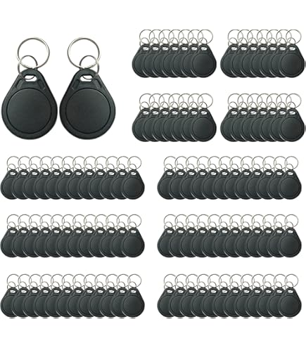 HFeng 13.56MHz UID Removable Keyfobs Token MF 1k NFC Tag Rewritable RFID Writable Access Control Key Card Used To Copy/Clone The Card (50PCS - View #5