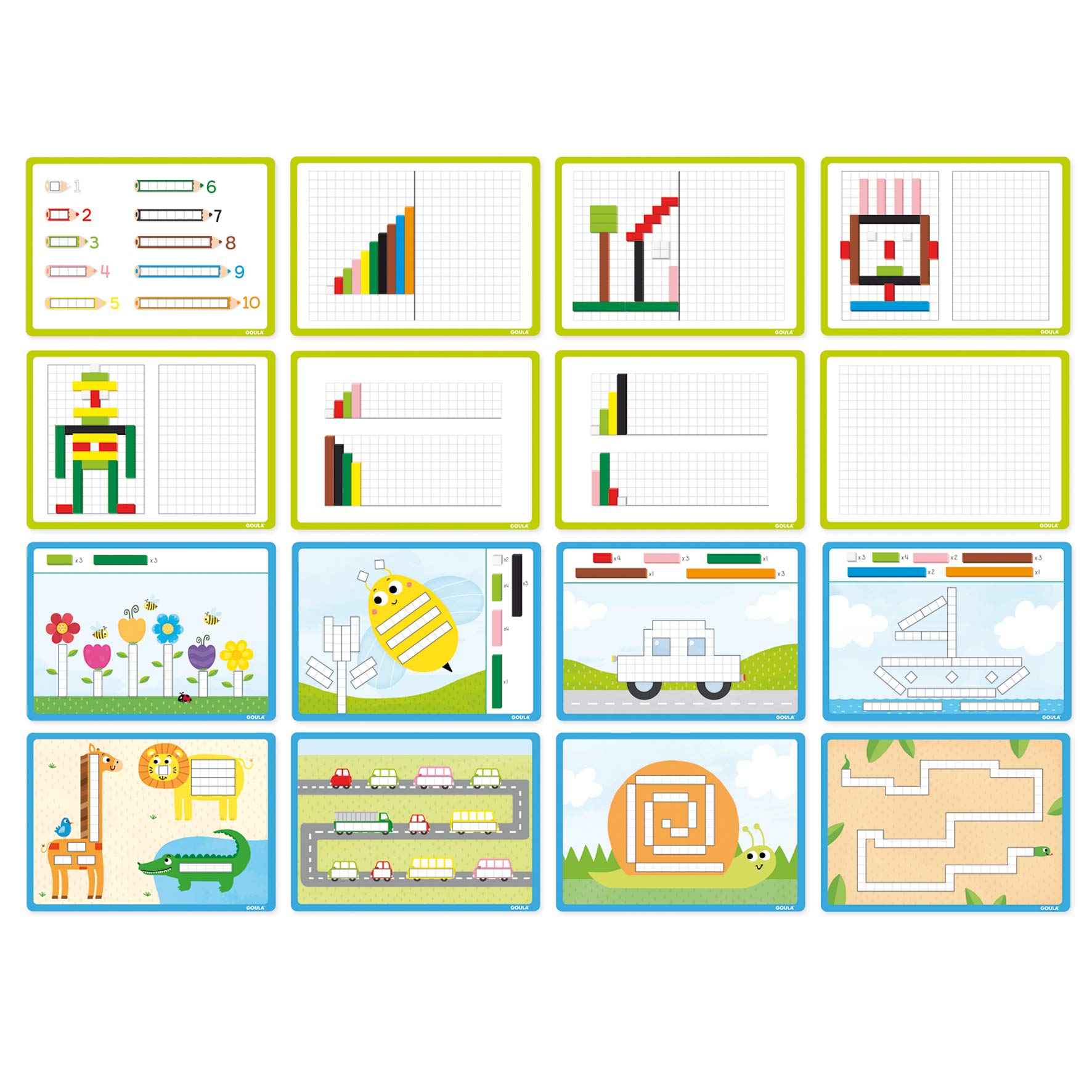 Goula - Actividades con regletas, Juego preescolar matemático a partir de 3 años - Imagen 6