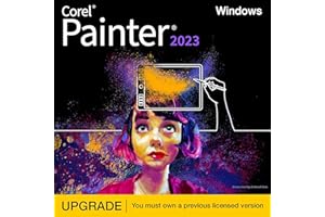 Corel Painter 2023 Upgrade | Digital Painting Software | Illustration, Concept, Photo, and Fine Art | Perpetual license | 1 Device | PC/MAC | Code [Delivery]