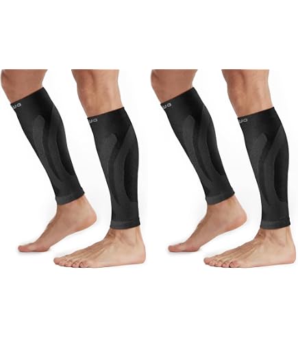 Molletières De Compression Agile Now - Lot De 2, Soulagement & Soutien Musculaire Sport (XL | Bleu)