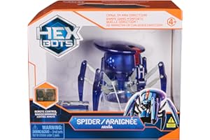 HEX BOTS Télécommande Insect Kids, Robotic Spider Figure, Robot Toys for Boys & Girls Ages 4 & Up, Blue (Spin Master 6071528)