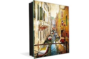 Concept Crystal Guarda Llaves Decorativo con Pizarra Magnética K14 Temas del Mundo: Puente de Venecia