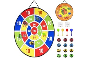 Ravytha Dubbelsidig darttavla, darttavla för barn