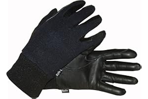 Ryda Childrens Winter Fleece Backed Leather Horse Riding Gloves for Children age 3-9yrs