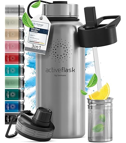 BJPKPK 650 ml geïsoleerde waterflessen, roestvrijstalen