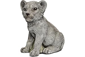 STONEANDSTYLE Stone and Style Statua di leone in pietra resistente al gelo e agli agenti atmosferici