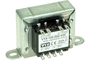 VIGORTRONIX VTX-126-012-224 12 VA Mains Chassis Transformer 0-230 V : 2 x 24 V