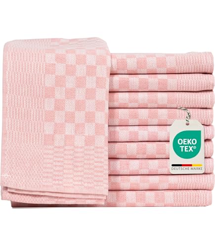 Microfibre Voiture Lot De 10 Chiffons Microfibre ZOLLNER - 40x40cm (rose) - Pour Vitres Et Surfaces Chiffon Vitre Sans Trace
