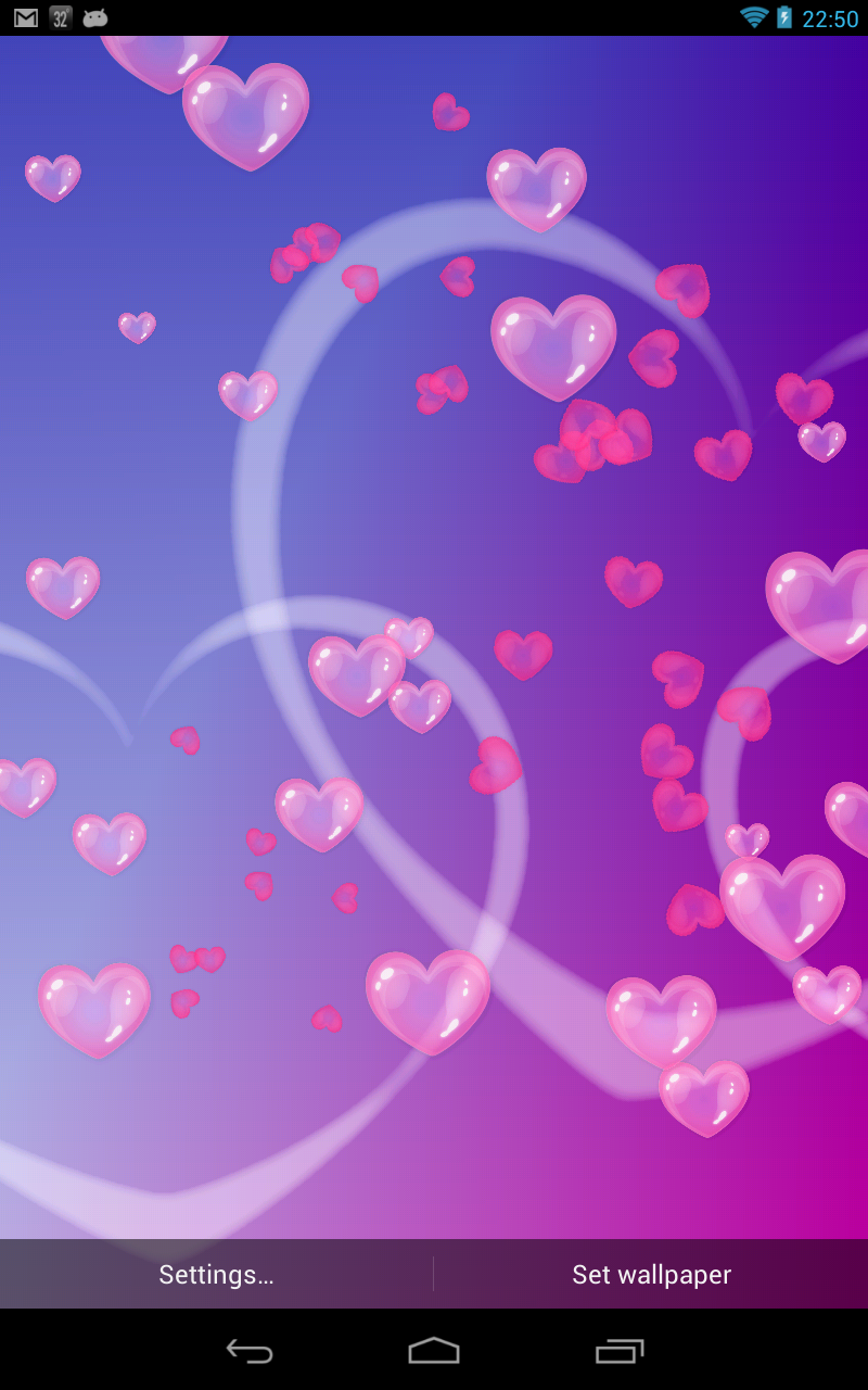 Bubble Hearts Live Wallpaper (Free) Amazon.co.uk Appstore for Android