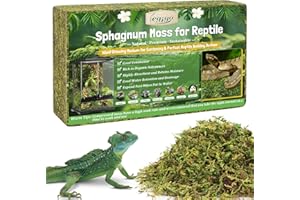 Legigo 400g Sphagnum Moos für Pflanzen & Terrarien, Lebendes Torfmoos für Orchideen, Moosstäbe, Reptilien, Amphibien & Schildkröten, Natürliches Terrarium Moos zur Luftfeuchtigkeit & Substratpflege