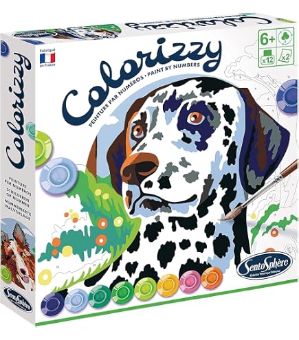 Kit Peinture Par Numéros SentoSphère COLORIZZY Fonds Marins - Loisir Créatif Enfant 6+