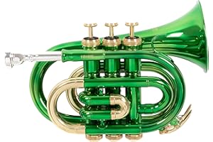 Roy Benson RB701008 Bb Taschen-Trompete MOD.PT-101E grün lackiert, inkl. Etui