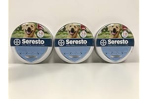 3 confezioni Collare Seresto di Bayer per cani oltre 8 Kg antipulci e zecche 70 cm