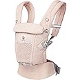 Ergobaby Adapt Baby Carrier for Newborns from Birth, 3 Positions, SoftFlex Mesh, Ergonomic Baby Belly Carrier, Back Carrier, Baby Carrier, Pink Quartz