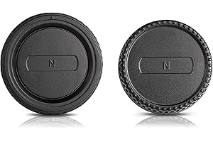 ARES FOTO Zestaw: Osłona tylna i osłona obudowy • Osłona ochronna • Osłona obiektywu i pokrywa korpusu do Nikon D3400 D7500 D500 D850 D5 D500 D810A D750 D7200 D5500 D3300 D810