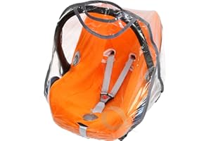 TIRRITO Quality Carseat Rain Cover for Maxi COSI Cabrio and Pebble Family Fix (Grey)