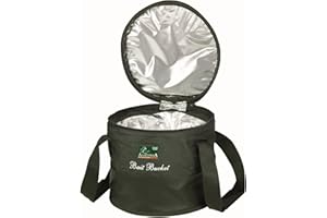 SENSITEC Sänger Top Tackle Systems Unisex – Erwachsene Anaconda Bait Bucket (Faltbarer Futtereimer ø26x21cm), Schwarz