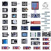 ELEGOO Updated 37-in-1 Sensor Module Kit with Tutorial | Compatible with Arduino UNO R3 Mega 2560 Nano Raspberry (Excludes Mi